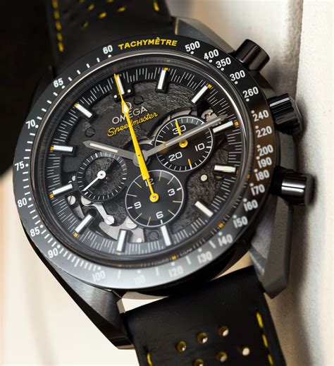 omega speedmaster chronograph quartz dark side of the moon replica|speedmaster chronograph.